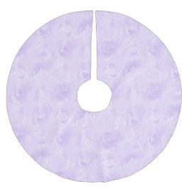 Lavendel Lila Abstraktes Federmuster Polyester Weihnachtsbaumdecke