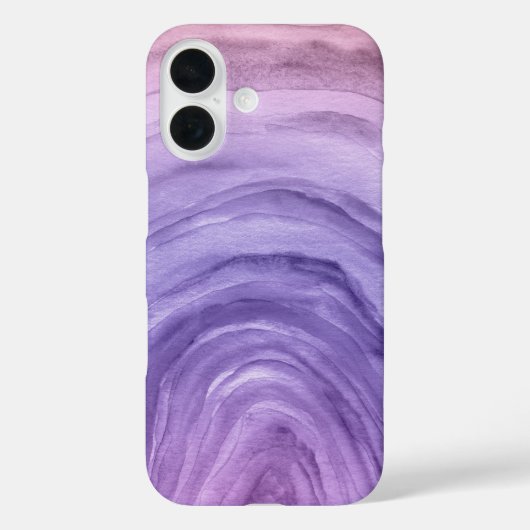Lavendel Lila Agate Abstraktes Aquarellmuster Case-Mate iPhone Hülle (Rückseite)