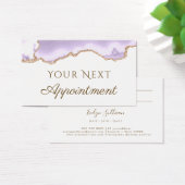 Lavendel lila Agate Terminierungskarte (Schreibtisch)