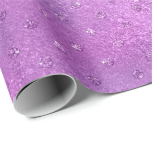 Lavendel-lila Amethyst Pflaumen-bezaubernde Geschenkpapier