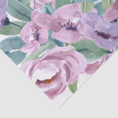 Lavendel Lila Aquarellfarben Rose Blume Entfärbung Seidenpapier (Ausschnitt)