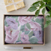 Lavendel Lila Aquarellfarben Rose Blume Entfärbung Seidenpapier (Geschenk)