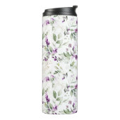 Lavendel Lila Blume blüht mit grünen Blätter Thermosbecher (Nach links gedreht)