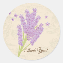 Lavendel, lila, Blume, Blumenaufkleber Runder Aufkleber