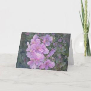 Lavendel Lila Blume Blumenkarte Karte