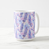Lavendel Lila Blumenästhetische Cotattacore Kaffeetasse (VorderseiteRechts)