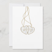 Lavendel-lila Blumenhochzeits-Einladung Einladung (Rückseite)