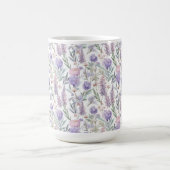 Lavendel-Lila-Blumenmuster-Cotgore Kaffeetasse (Mittel)