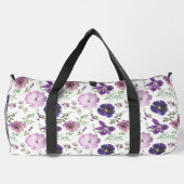 Lavendel Lila Blumenorchideen Duffle Bag (Rückseite)