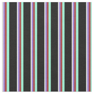 Lavendel, Lila, braun, Aquamarine und schwarze Lin Stoff