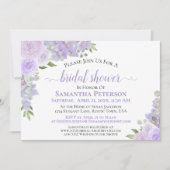 Lavendel Lila Brautparty Einladung (Vorderseite)