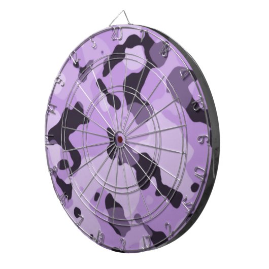 Lavendel Lila Camouflage; Camouflage Dartscheibe (Vorderseite rechts)