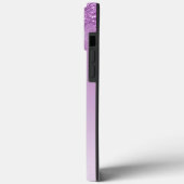 Lavendel Lila Dripping Glitzer Case-Mate iPhone Hülle (Rückseite / Links)
