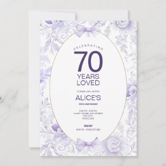 Lavendel & Lila Elegante Einladung