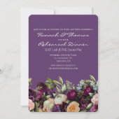 Lavendel Lila Elegante Probe Florenz Abendessen Einladung (Vorderseite)