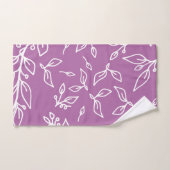 Lavendel lila floral badhandtuch set (Handtuch)