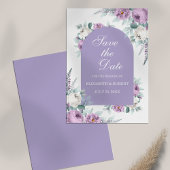 Lavendel Lila florale Save the Date Karte