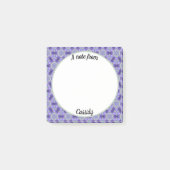 Lavendel Lila Gemustert Post-it Klebezettel (Vorderseite)