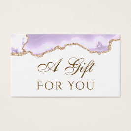 Lavendel lila Geschenkkarte