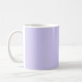 Lavendel Lila Girly Script Monogram Name Modern Kaffeetasse (Links)
