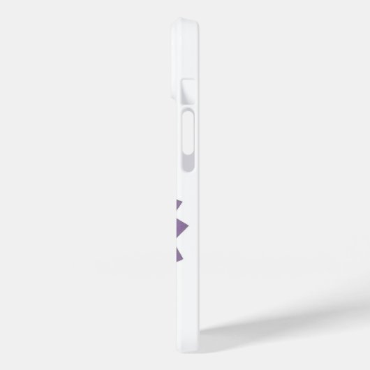 Lavendel lila Herzdrache auf Weiß Case-Mate iPhone Hülle (Rückseite / Links)