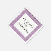 Lavendel Lila High End Solid Color Serviette (Ecke)