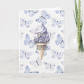 Lavendel Lila Ice Creme Cones Birthday Karte (Vorderseite)