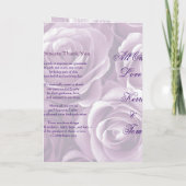 LAVENDEL LILA kundengebundenes Wedding Programm (Rückseite)