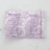 LAVENDEL LILA kundengebundenes Wedding Programm (Innenseite)