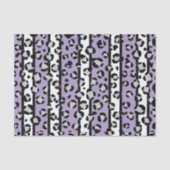 Lavendel Lila Leopard Fettdruckpapier Seidenpapier (Vorderseite)