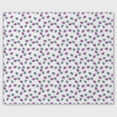 Lavendel Lila Lilac Floral Blume Geschenkpapier (Flach)