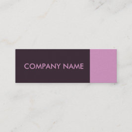 Lavendel Lila Modern Mini Visitenkarte