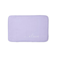 Lavendel Lila Modern Script Girly Monogram Name
