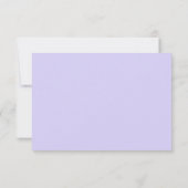Lavendel Lila Modern Script Girly Monogram Name Dankeskarte (Rückseite)