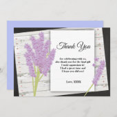 Lavendel, lila, Party, danke Karte (Vorne/Hinten)