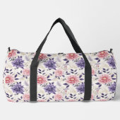Lavendel Lila rosa Blütenblume Groß Duffle Bag (Vorderseite)