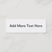 Lavendel-lila Rosen-Geschäfts-Karte Mini Visitenkarte (Rückseite)