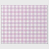 Lavendel Lila Simple Kariert Geschenkpapier (Flach)