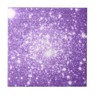 Lavendel Lila Stars Fliese