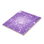 Lavendel Lila Stars Fliese (Seite)