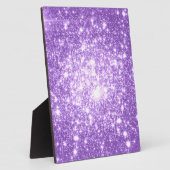 Lavendel Lila Stars Fotoplatte (Seite)