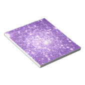 Lavendel Lila Stars Notizblock (angewinkelt)