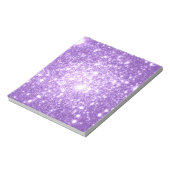 Lavendel Lila Stars Notizblock (Rotiert)