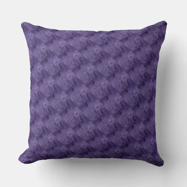 Lavendel Lila Throw PIllow Kissen (Vorderseite)
