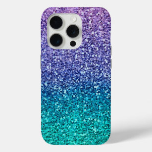 Lavendel-lila u. aquamarines Aqua-Grün-funkelnd Case-Mate iPhone Hülle