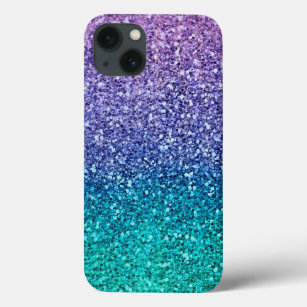 Lavendel-lila u. aquamarines Aqua-Grün-funkelnd Case-Mate iPhone Hülle