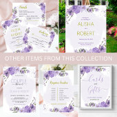 Lavendel Lila und Gold Lilac RSVP Card Begleitkarte