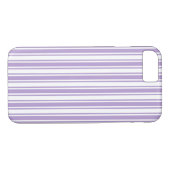 Lavendel lila und weiße Süßigkeiten Streifen Case-Mate iPhone Hülle (Rückseite (Horizontal))
