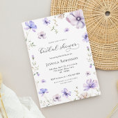 Lavendel Lila Violett Blumenfrühling Brautparty Einladung