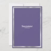 Lavendel lila Wildblume Frühjahr Brautparty Einladung (Rückseite)